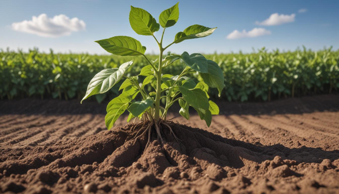 Como o Gesso Agrícola Salva a Raiz da Soja no Veranico: Guia Prático de Aplicação