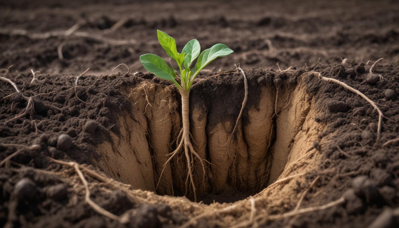 Como Combater a Compactação do Solo e Melhorar o Desenvolvimento Radicular da Soja com Gesso Agrícola e Plantas de Cobertura